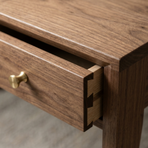 Modern Writing Desk with Two Storage Drawers