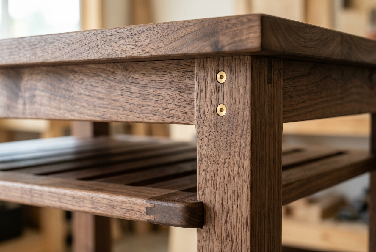 Bar Height Dining Table with Storage Shelves