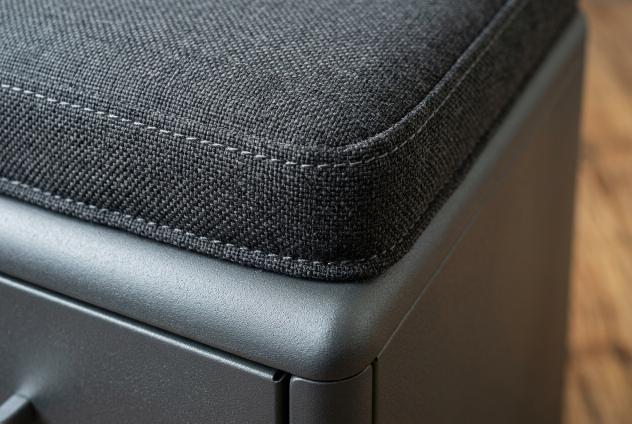 Mobile Filing Cabinet with Cushion Top